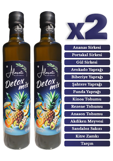 Detox Mix Sirkesi Doğal Fermantasyon 500 Ml X2 Adet