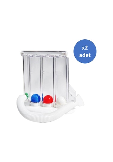 Triflo Solunum Egzersiz Cihazı Nefes Egzersiz Aleti 3 Top 2 Adet