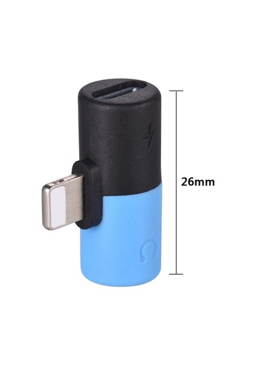 Sandwich İphone Uyumlu Metal Portatif Siyah+pembe Lightning Çevirici: Müzik Dinle + Şarj, Ses Veri Transferi