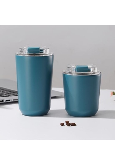 Siyah Paslanmaz Çelik Vakum Yalıtım Fincan Silikon Kapaklı Yalıtımlı Tumbler Seyahat Kupa Sızdırmaz Yeniden Termos Bardak 56819838