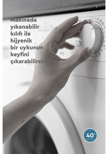 Yataş Bedding Visco Standart Yedek Yastık Kılıfı 38X70 Cm