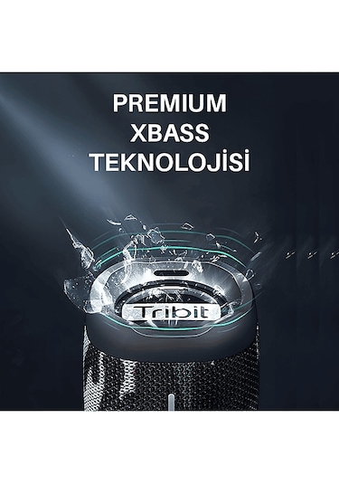 Trıbıt Stormbox 2 Ipx7 Su Geçirmez 24 Saat Oynatma Süresi 2 17w Taşınabilir Dikey Bluetooth Hoparlör Siyah
