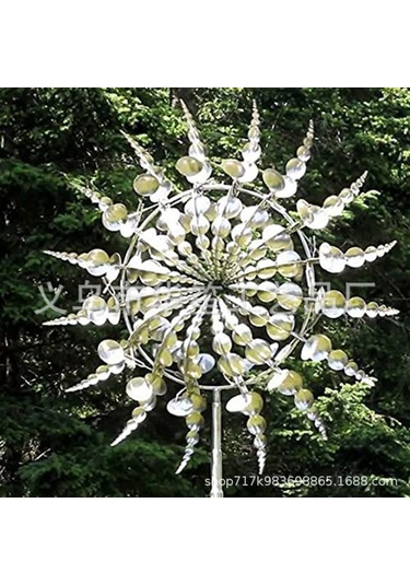 Yaozixa Bahçe Çim Alani Vane Dekorasyonu 3d Rota Metal Rüzgar Çarkı Dışarıdaki Manzarayı Zenginleştirir