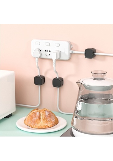 Willowhaven Türkçe Ofis Masaüstü Kablo Organizatörü - 12 Adet Beyaz Manyetik Kabloluk Toplayıcı