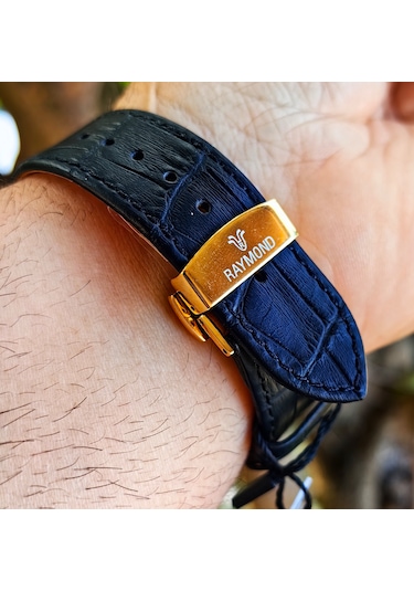 Raymond İnce Klasik Seri Erkek Kol Saati Altın