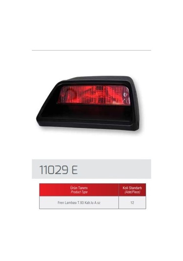 Farba 11029d Stop Lambası Cam Icı 3 Stop Dogan Sl