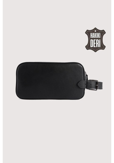 Hakiki Deri Erkek Takım Çantası Siyah Smr8518 Siyah