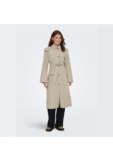 Only Sara Functional Kadın Yağmurluk 15361404-cblstn Krem