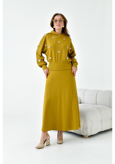 Ftz Kadın Etekli Takım Hardal 30990 Hardal