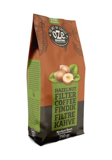 Oze Fındık Aromalı Filtre Kahve 250 G Makine Kağıt Filtre Metal Filtre