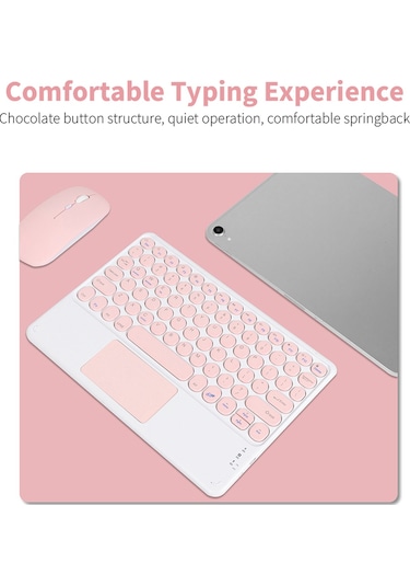 Samdoo Bt3.0 Kablosuz Şarj Edilebilir Ergonomik Klavye Seti - Android/ios/windows Uyumlu Diğer