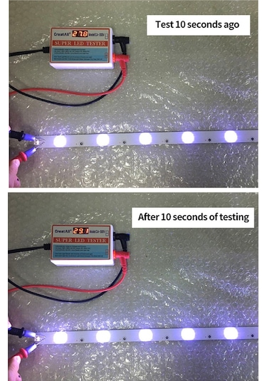 Geeroyoo Led Işık Şeridi Test Cihazı - 0-300v Otomatik Voltaj Uyumlu, Ekran Kaldırma Olmadan, Kapasitör/diyot Testi, Güvenlik Korumalı, 110v Amerikan Standartı