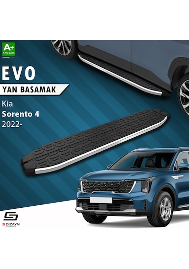 S-dizayn Kia Sorento 4 Evo Krom Yan Basamak 183 Cm 2022 Üzeri A+ Kalite