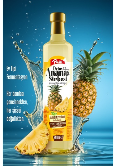 Detoks Ananas Sirkesi 500 Ml