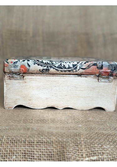 Dekoratif Vintage Saklama Kutusu, Ahşap Mücevher Kutusu, Ev Dekoru