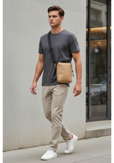 Brandsmithshop Camel Devetüyü Glow Elegant Omuz Çantası Çok Renkli