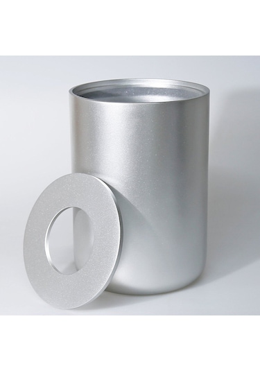 Luxe Büyük Çöp Kovası Gümüş