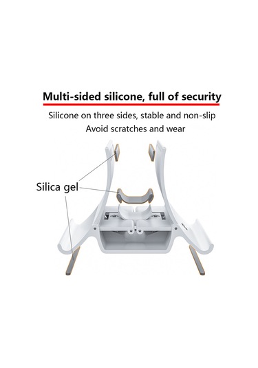 Dikey Dizüstü Bilgisayar Standı Tutacağı Masa Kaymaz Beyaz Diğer