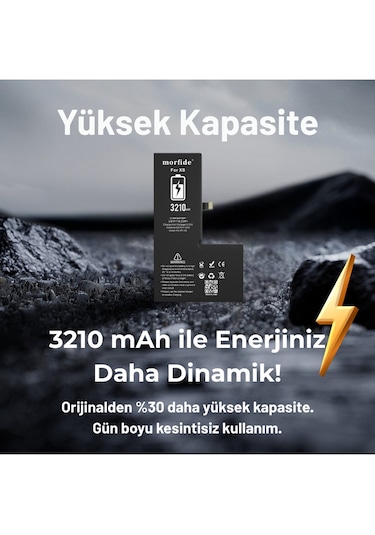 Morfide Apple Uyumlu iPhone Xs  3210mah Yüksek Kapasiteli Batarya