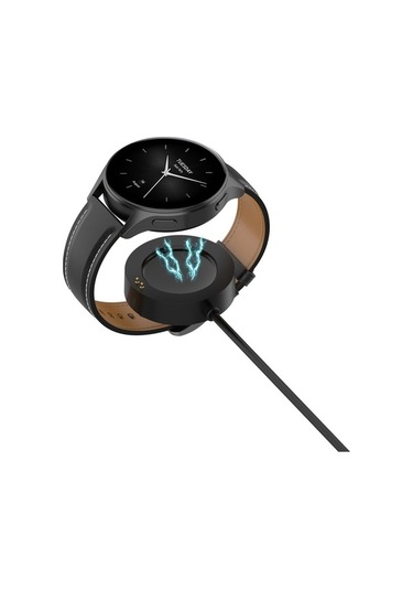 Flybuy Xiaomi Watch S4 / 2 / H1 / 2 Pro / S3 / S2 Manyetik Şarj Kablosu 1m Siyah, Akıllı Saat Şarj Cihazı/