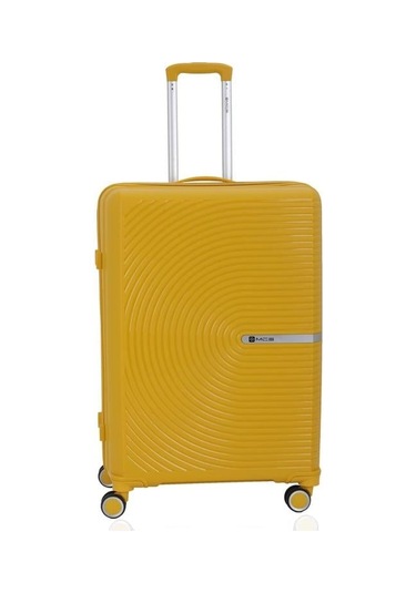 Mçs Polipropilen Valiz V374 65 Cm Orta Boy Sarı Sari