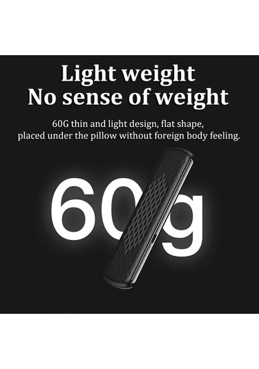 Dm Ses Geçirmez Ağrısız Kemik İletimli Taşınabilir Uyku Hoparlörü - Beyaz Gürültü Uyku Yardımcısı Beyaz Beyaz