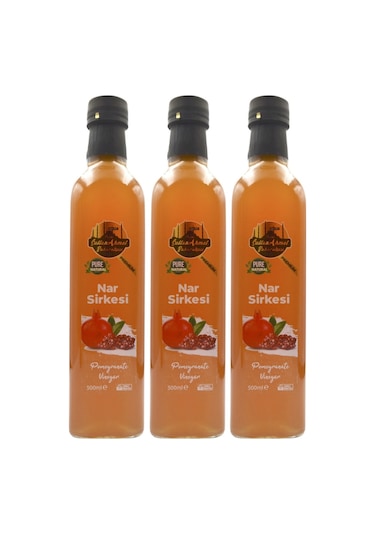 Nar Sirkesi 3x500 Ml %100 Katkısız Doğal Özel Üretim