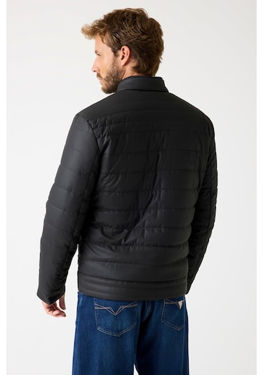 Guess Erkek Şişme Mont Siyah