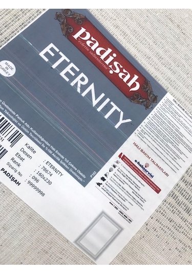 Padişah Halı Eternity 78674 096 Serisi Akrilik Salon Oturma Odası Halısı Gri - Krem