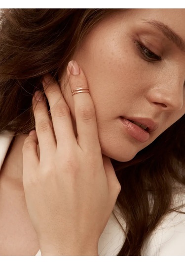 Zoloto Russkih Phalange Yüzüğü Gümüş 925 Altın Kaplamalı 18707631 Altın