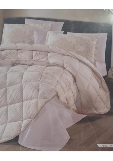 Çift Kişilik Ranforce Yorgan Asiye 141 Vizon Çok Renkli