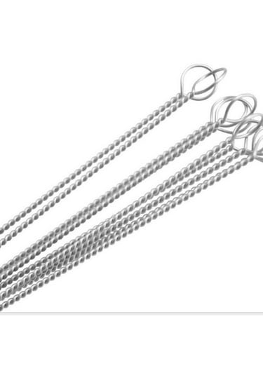 Bebek Kılavuz Fırçası Paslanmaz Çelik Şişe Saman Fırçası Temizleme Güvenliği