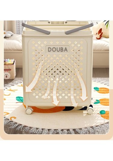 Çocuk Oyuncak Saklama Sepeti Büyük Kapasiteli Bebek Bebek Bebek Ev Peluş Bebek Yapı Taşı Bitirme Kutusu Saklama Kutusu Beyaz