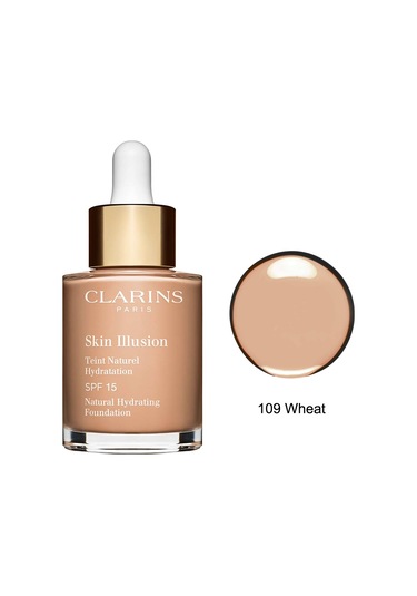 Clarins Skin Illusion Natural Fondöten 30 ML Fondöten 109 Wheat