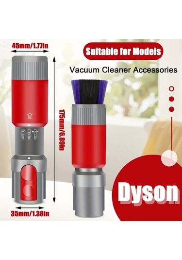 Fochsia Abs Malzeme 17.5cm Otomatik Temizleme Fonksiyonlu Yumuşak Fırça  V7 V8 V10 V11 V15 Aksesuarları İçin İz Bırakmaz Toz Temizleme Fırçası