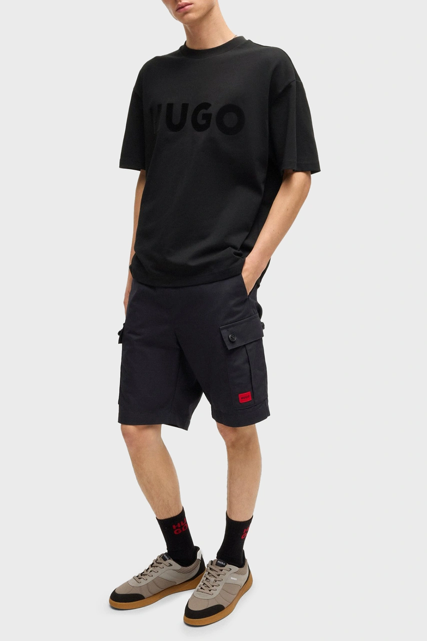 Hugo Erkek T Shirt 50525765 001 Siyah Siyah