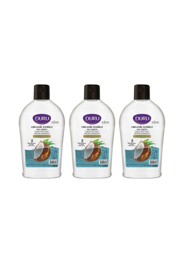 Duru Sıvı Sabun Organik İçerikli Hindistan Cevizi 1500 Ml X 3 Adet
