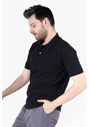 Polo Yaka T-shirt Siyah