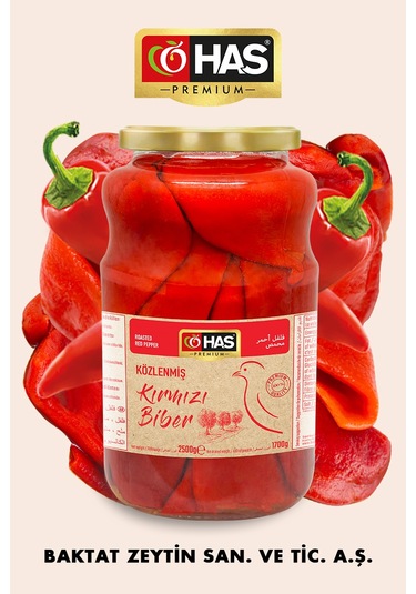 Has Premium Közlenmiş Kırmızı Biber 2650 G