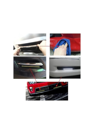 2pcs-ice Blue-2pcs Evrensel Gündüz Farları 17cm 6000k Led Şerit Araba Cob Drl Otomatik Su Geçirmez Lamba Araba I