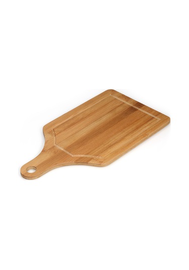 Leezsing Kare Moso Bambu Kesme Tahtası - Meyve, Pizza, Sebze İçin Tam Bambu Tasarım - 33x18x0.9cm Shape 1 Diğer