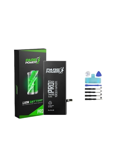 Pars Power Apple Uyumlu iPhone 8 Plus 3400 mAh Yüksek Kapasite Batarya