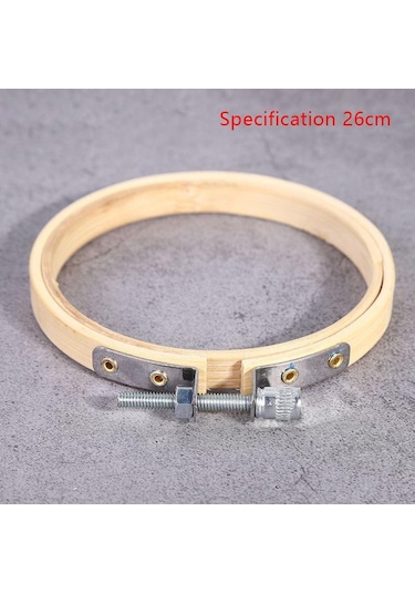 Bambu Çerçeve Nakış Kasnağı Halkası Kendin Yap Nakış Boyama Kanaviçe Kiti Yuvarlak Bambu Çerçeve Dikiş Aletleri Ev Dekorasyonu