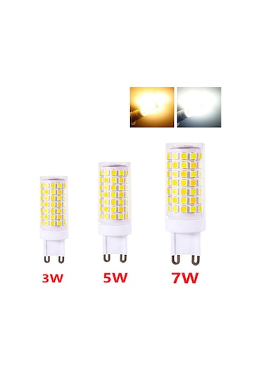 Beyaz Satış Led G9 Lamba Ampul Ac 220 V 3 W 5 W 7 W 2835 Smd Çip Seramik Led Ampul Avize Enerji Tasarrufu İçin Halojen G9 Değiştirin 3w
