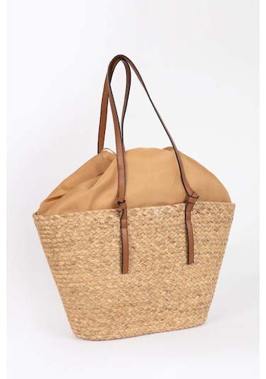 DeFacto Kadın Hasır Omuz Çantası Z4390AZNSBG33 Bej DeFacto Kadın Hasır Omuz Çantası Z4390AZNSBG33 Bej