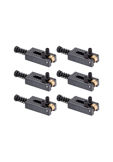 Moveevo Elektro Gitar Tırnak Kolu Parçası - 6'lı Set, Kaydırmalı, Yükseklik Ve Mesafe Ayarlanabilir, Bakır Çinko Alaşımlı, Siyah