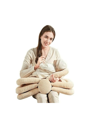 Emzirme Yastığı Bej Fonksiyonel Emzirme Minderi