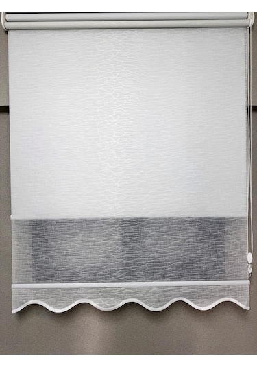 Bbb Keten Kumaşlı Çift Mekanizmalı Tül Stor Perde Tsk1004 Beyaz