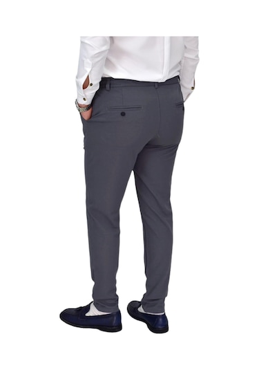 Erkek Beli Lastikli Jogger Pantolon Regular Fit Bgl-st04328 K.Gri