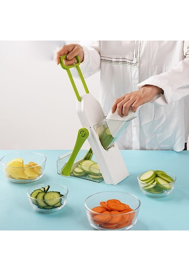 Suntek Sebze Doğrayıcı Mandoline Dilimleyici, Patates Yeşil Diğer